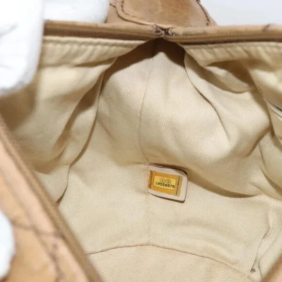 CHANEL Wild Stitch Shoulder Bag Leather Brown Gold CC Auth 144304 - Picture 12 of 16